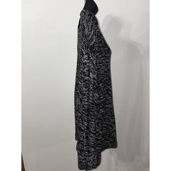 Gap Tunic Long Sleeve Sweater Women XL Black White Blended Color Knit - Picture 5 of 8